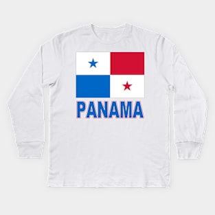 The Pride of Panama - Panamanian Flag Design Kids Long Sleeve T-Shirt